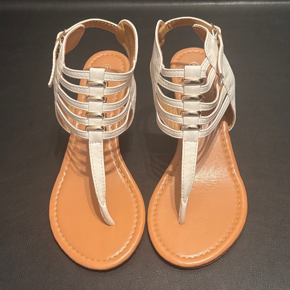 Women's White Gladiator Sandals Wedge